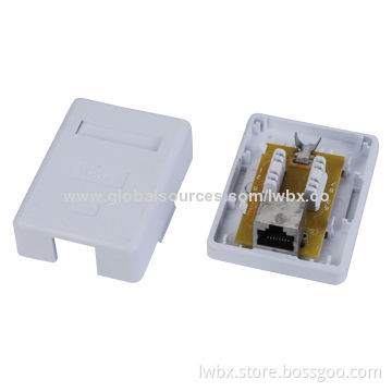 Cat.6 FTP Rj45 Surface Jack 1 Port